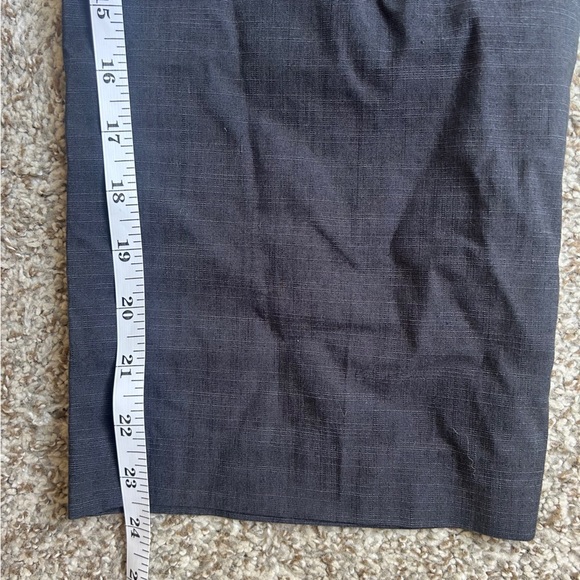 Apt. 9 Modern Fit Grey Trousers Ankle Business Casual Office Neutral 14 - Picture 5 of 7